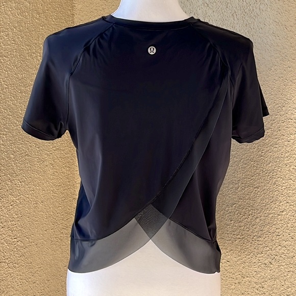 lululemon athletica Tops - Lululemon Black Cross Back Top